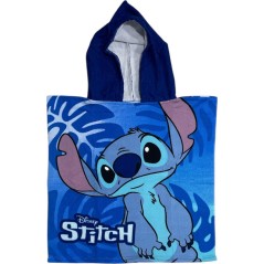 Poncho de bain Stitch Disney à capuche - Vente grossiste.fr