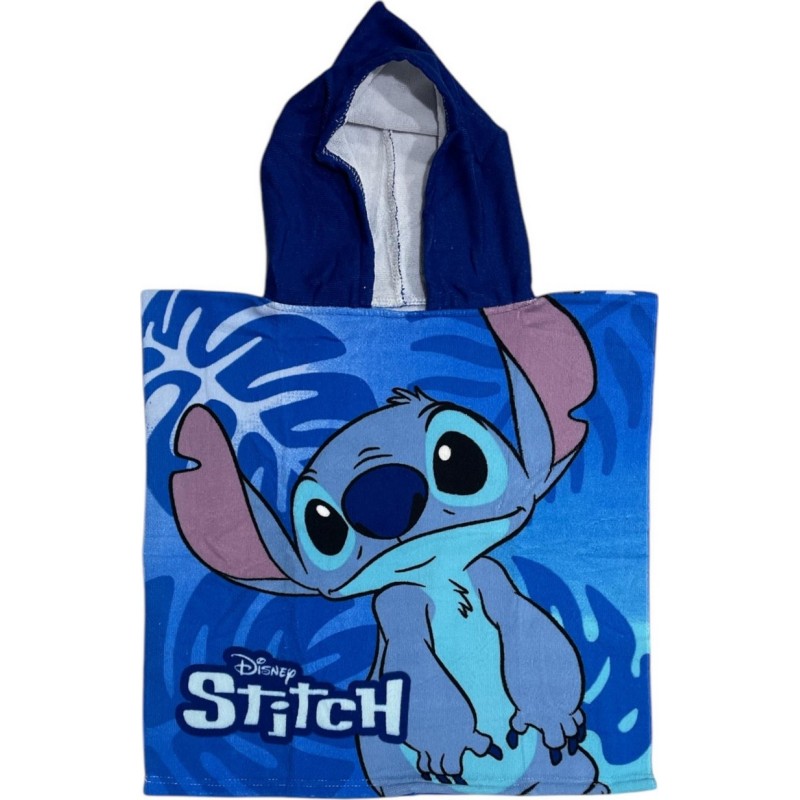 Poncho de bain Stitch Disney à capuche - Vente grossiste.fr