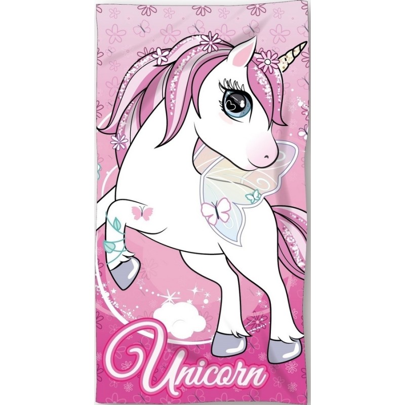 Licorne beach towel or bath towel - vente-grossiste.fr
