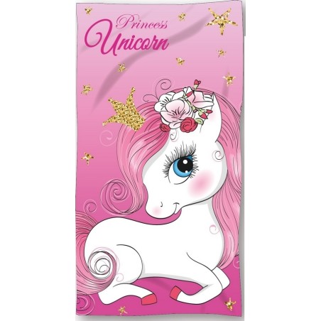 Drap de plage ou drap de bain Licorne - Vente grossiste.fr