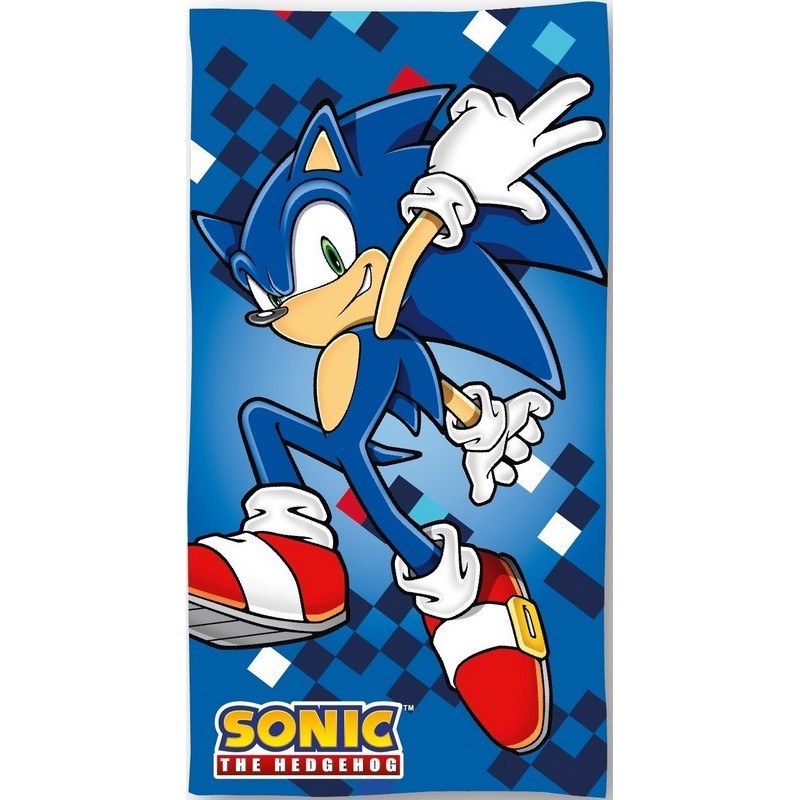 Sonic toalla de playa o toalla de baño - vente-grossiste.fr