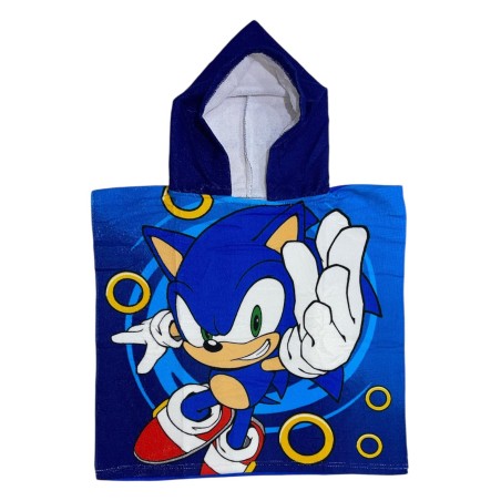 Poncho de bain Sonic à capuche - Vente grossiste.fr