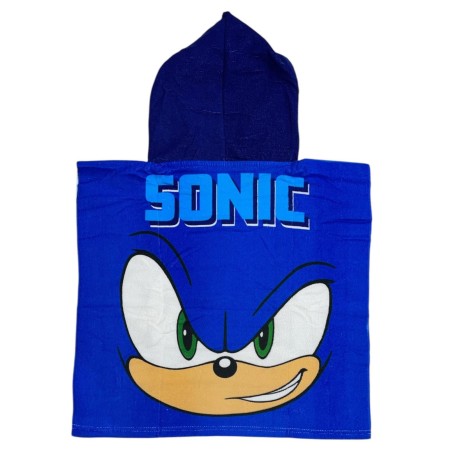 Poncho de bain Sonic à capuche