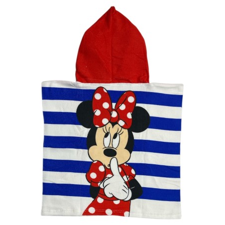 Poncho de bain Minnie Disney à capuche
