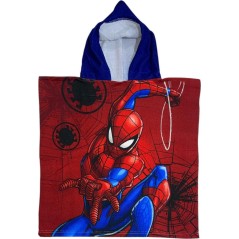 Poncho de bain Spider-Man à capuche - Vente grossiste.fr