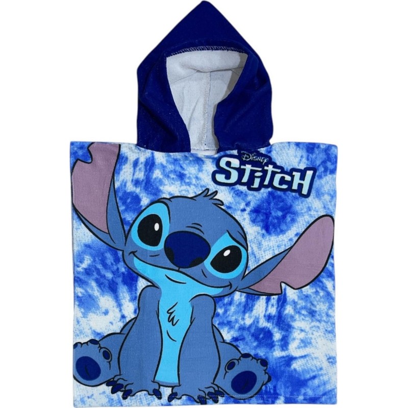 Poncho de bain Stitch Disney à capuche - Vente grossiste.fr