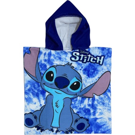 Poncho de bain Stitch Disney à capuche - Vente grossiste.fr