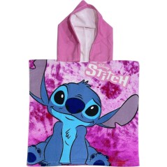 Poncho de bain Stitch Disney à capuche - Vente grossiste.fr