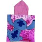 Poncho de bain Stitch Disney  à capuche