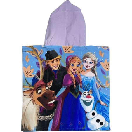 Poncho de bain Frozen Disney à capuche