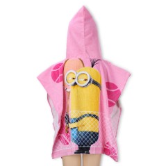 Poncho de bain coton Minions -820-826 - Vente grossiste.fr