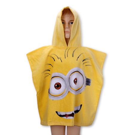 Minions cotton bath poncho -820-799 - vente-grossiste.fr