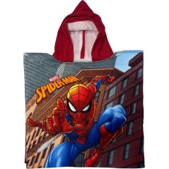 Poncho de bain Spider-Man à capuche - Vente grossiste.fr