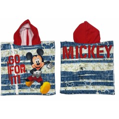 Poncho de bain Mickey Disney à capuche - Vente grossiste.fr