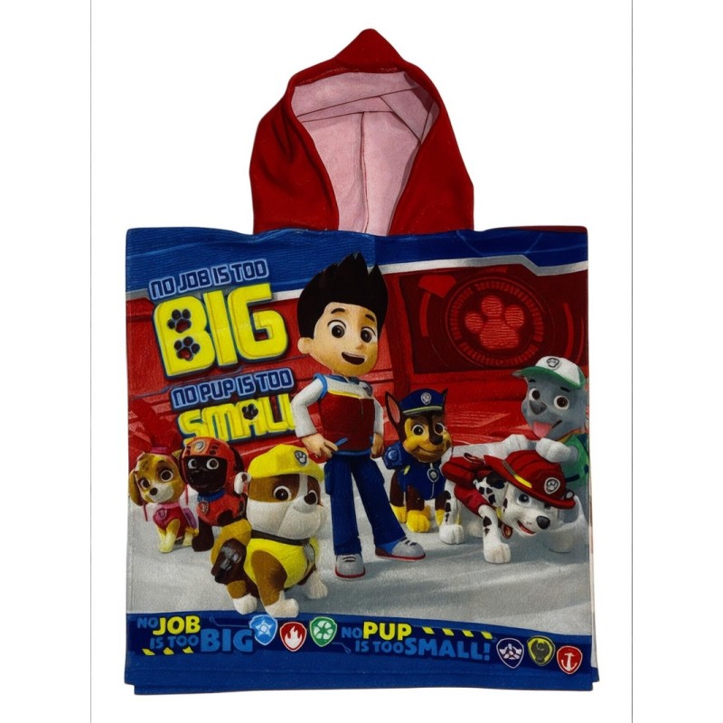 Felpa con cappuccio Paw Patrol Swim Poncho - vente grossiste.fr