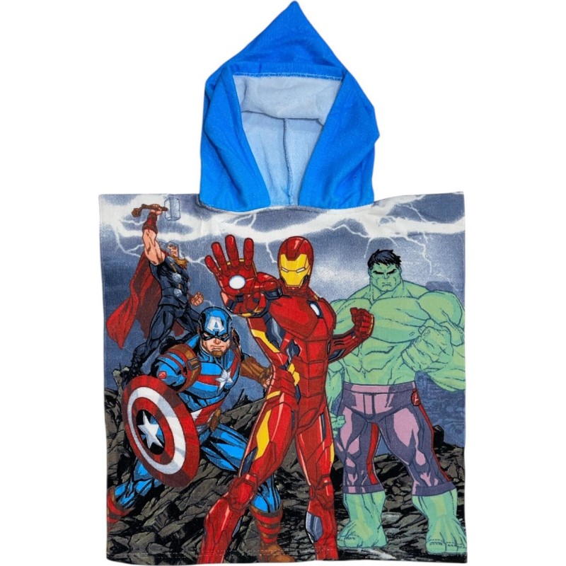 Poncho de bain Avengers à capuche - Vente grossiste.fr