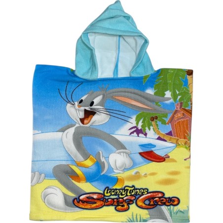 Poncho de bain Looney Tunes à capuche - Vente grossiste.fr