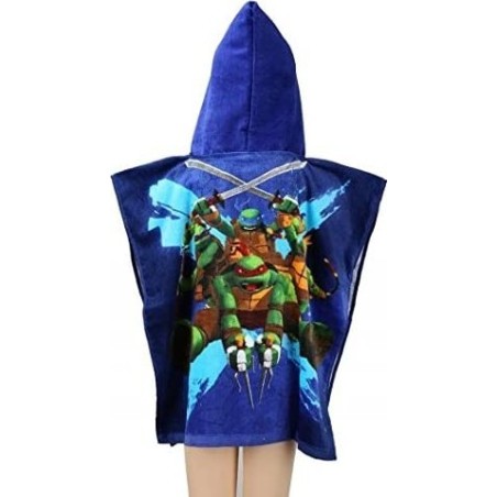 Poncho de bain à capuche Les Tortues ninja