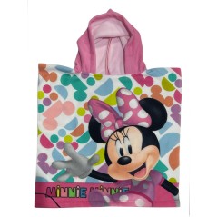 Poncho de bain Minnie Disney à capuche - Vente grossiste.fr