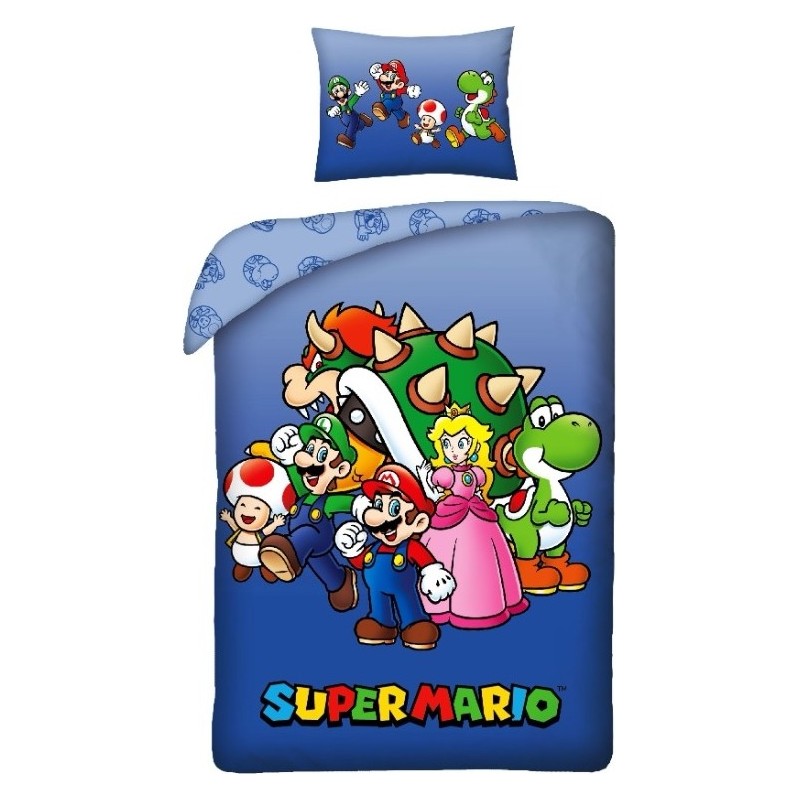 Juego de funda de colcha Super Mario - vente-grossiste.fr