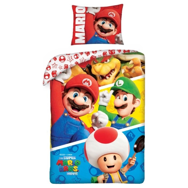 Juego de funda de colcha Super Mario - vente-grossiste.fr