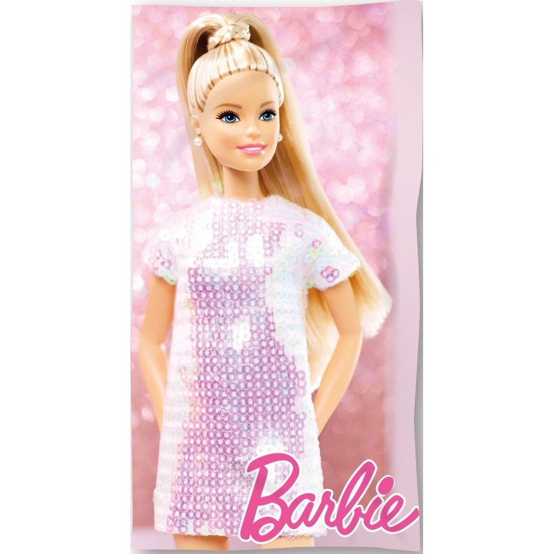 Drap de plage ou drap de bain Barbie - Vente grossiste.fr