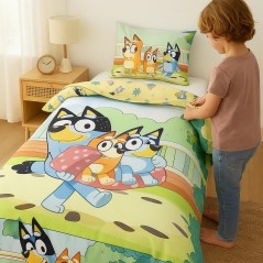 Set copripiumino Bluey - vente grossiste.fr