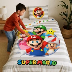 Set copripiumino Super Mario - vente grossiste.fr