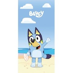 Serviette de plage ou drap de bain Bluey en coton - Vente grossiste.fr