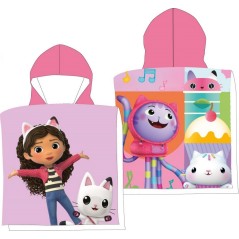 Poncho da bagno con cappuccio Gabby's Dollhouse - vente grossiste.fr