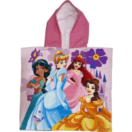 Poncho da bagno con cappuccio Disney PRINCESS - vente grossiste.fr