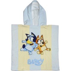 Poncho de bain Bluey à capuche - Vente grossiste.fr