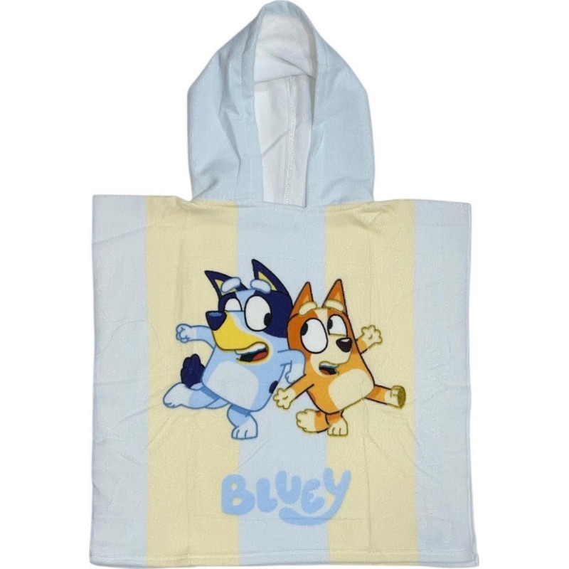 Poncho da bagno con cappuccio Bluey - vente grossiste.fr