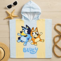Poncho da bagno con cappuccio Bluey - vente grossiste.fr