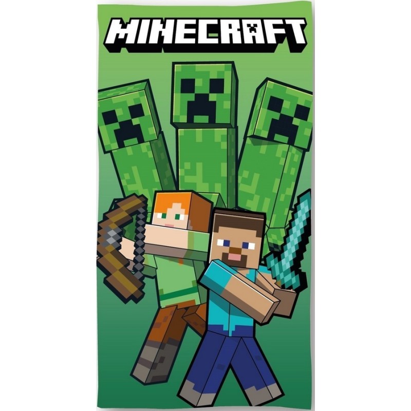 Baumwoll Minecraft Strandtuch - vente-grossiste.fr