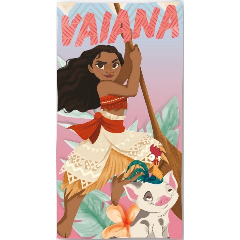 Toalla de playa Vaiana Disney de algodón - vente-grossiste.fr