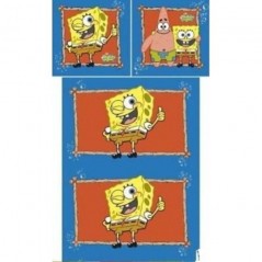 Set copripiumino Sponge bob 140x200cm e coperchio Sponge Bob - vent...