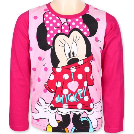 T-shirt Minnie Disney manches Longues - Vente grossiste.fr