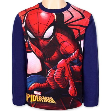 T-shirt Spiderman marvel manches Longues - Vente grossiste.fr