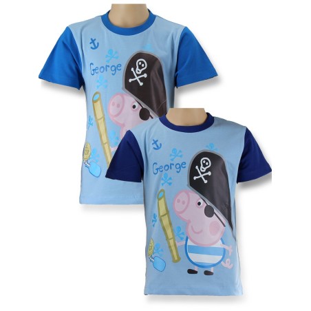 T-Shirt manica corta Peppa Pig - vente grossiste.fr