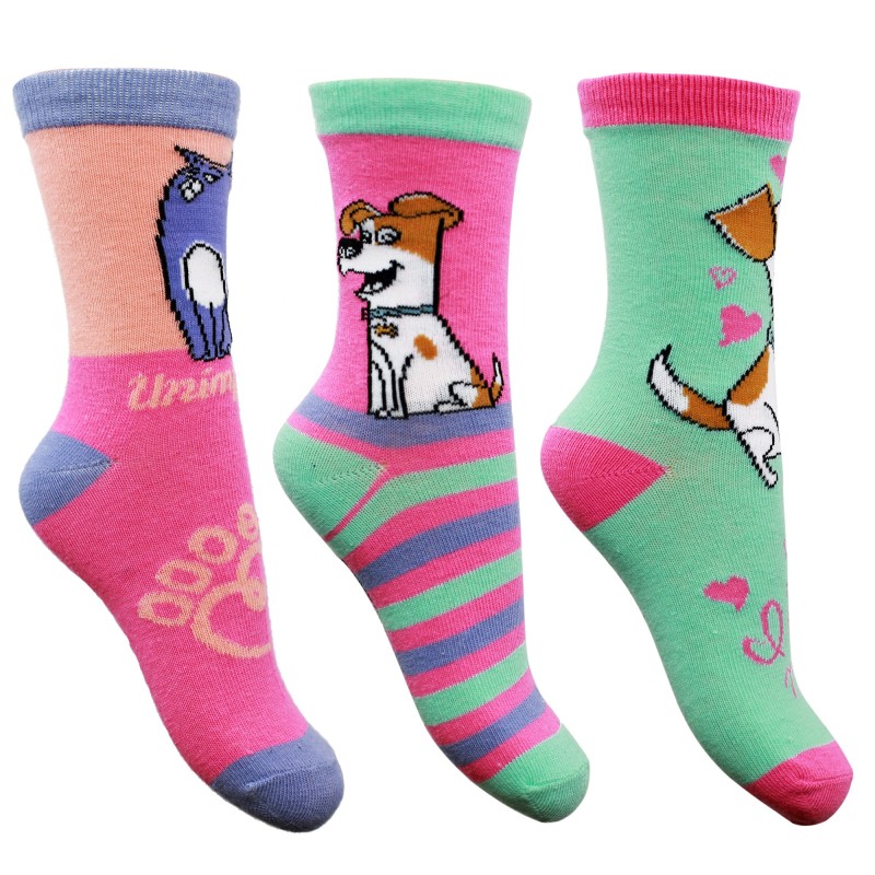 Lot de 3 Paires de Chaussettes Secret Life of Pets - New discount.com