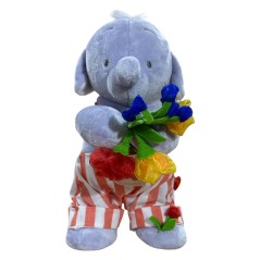 Elefante Humphreys Corner Oso Dorado Elefante de Peluche Ramo de Fl...
