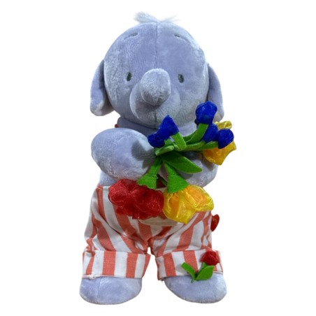 Elefante Humphreys Corner Orsetto d'oro Peluche Elefante Bouquet di fiori