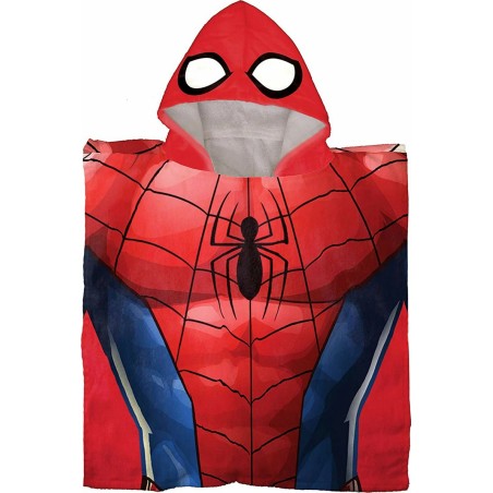 Poncho de bain Spider-Man à capuche - Vente grossiste.fr