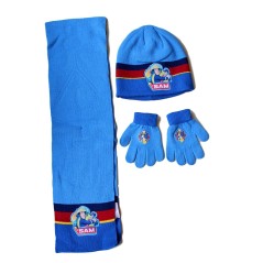 Set 3 pezzi Bonnet + sciarpa + guanti Sam the Fireman - New discoun...