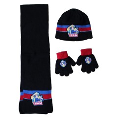 Set 3 pieces Bonnet + scarf + gloves Sam the Fireman, New discount....