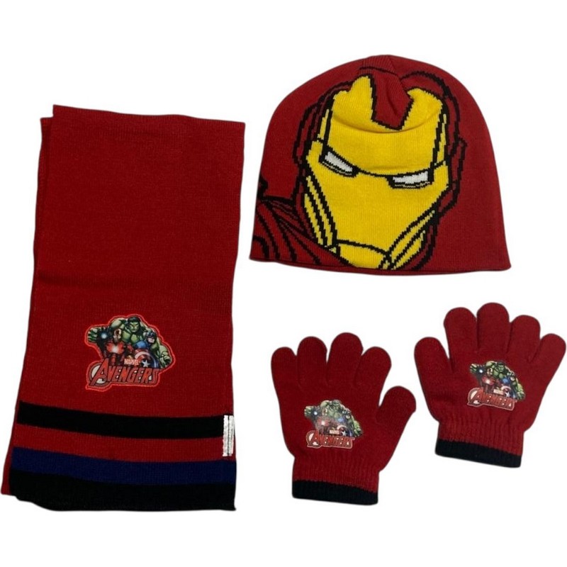 Set 3 pièces Avengers bonnet + gants + echarpe Avengers- 780-568 - ...