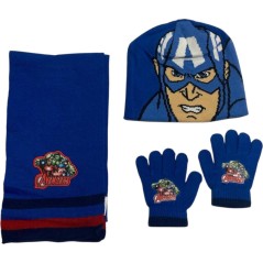 Set 3 pièces Avengers bonnet + gants + echarpe Avengers- 780-568