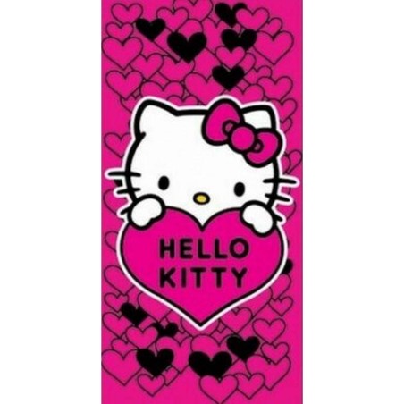 Drap de plage coton Hello Kitty - Vente grossiste.fr
