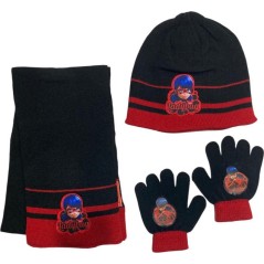 Set 3 pièces Bonnet + écharpe + gants Miraculous - Ladybug - New di...